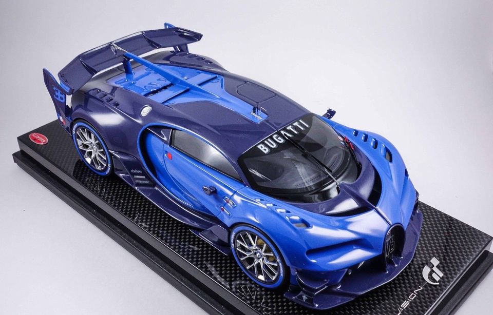 1/18 MR Bugatti Vision Gran Turismo BLUE CARBON FIBER BASE - 【MR BBR MakeUp  LOOKSMART D&Gなどのミニカー専門店】 ヴェルデ