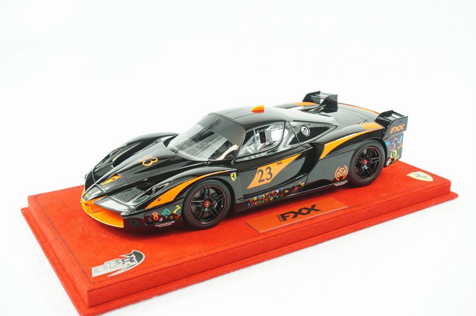 1/18 BBR FERRARI FXX BLACK FRANCK MULLER CAR#23 ALCANTARA RED BASE - 【MR  BBR MakeUp LOOKSMART D&Gなどのミニカー専門店】 ヴェルデ