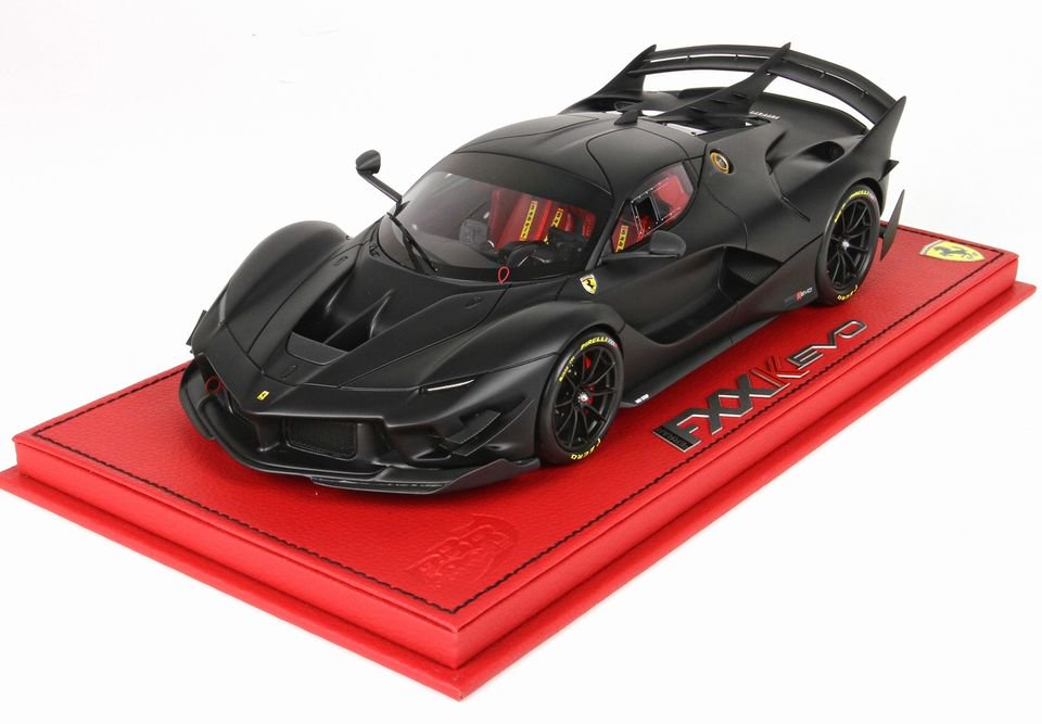 1/18 BBR Ferrari FXXK EVO matt black - 【MR BBR MakeUp LOOKSMART 