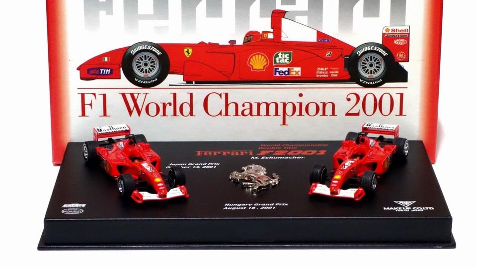 1/43 BBR / Make up Ferrari F2001 M.Schumacher World Championship Double  Tiltle - 【MR BBR MakeUp LOOKSMART Du0026Gなどのミニカー専門店】 ヴェルデ　