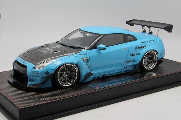 Nissan GT-R R35 Liberty Walk Candy Red 1/18 - New 2023 Model