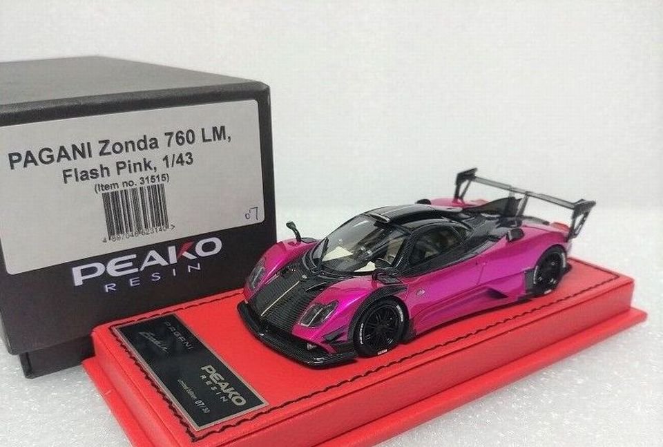 1/43 PEAKO Pagani Zonda 760 LM Flash Pink - 【MR BBR MakeUp LOOKSMART  D&Gなどのミニカー専門店】 ヴェルデ