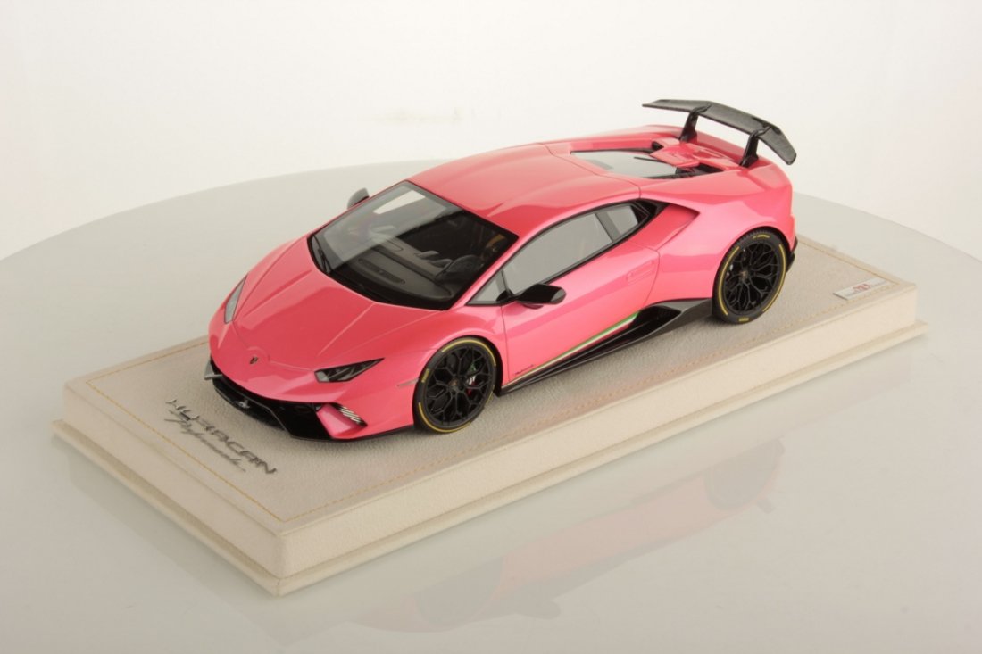 1/18 MR Lamborghini Huracan Performante Metallic Pink - 【MR BBR MakeUp  LOOKSMART D&Gなどのミニカー専門店】 ヴェルデ