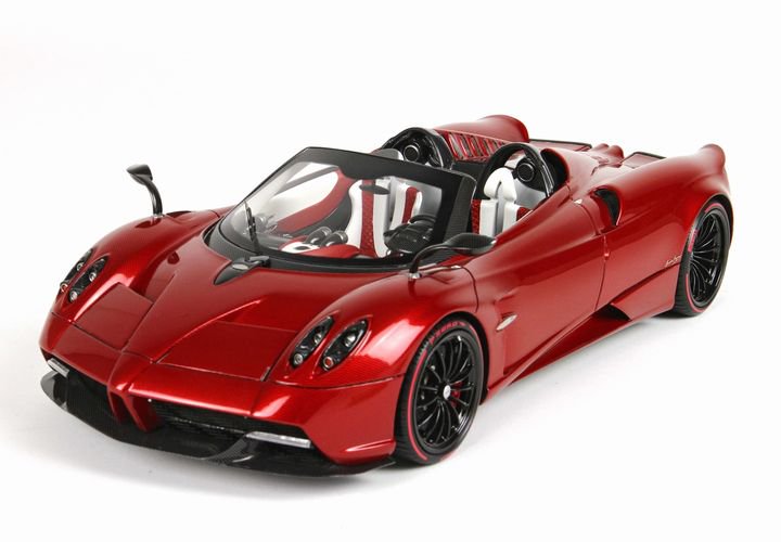 1/18 BBr Pagani Huayra Roadster Carbon fibre red - 【MR BBR MakeUp LOOKSMART  D&Gなどのミニカー専門店】 ヴェルデ