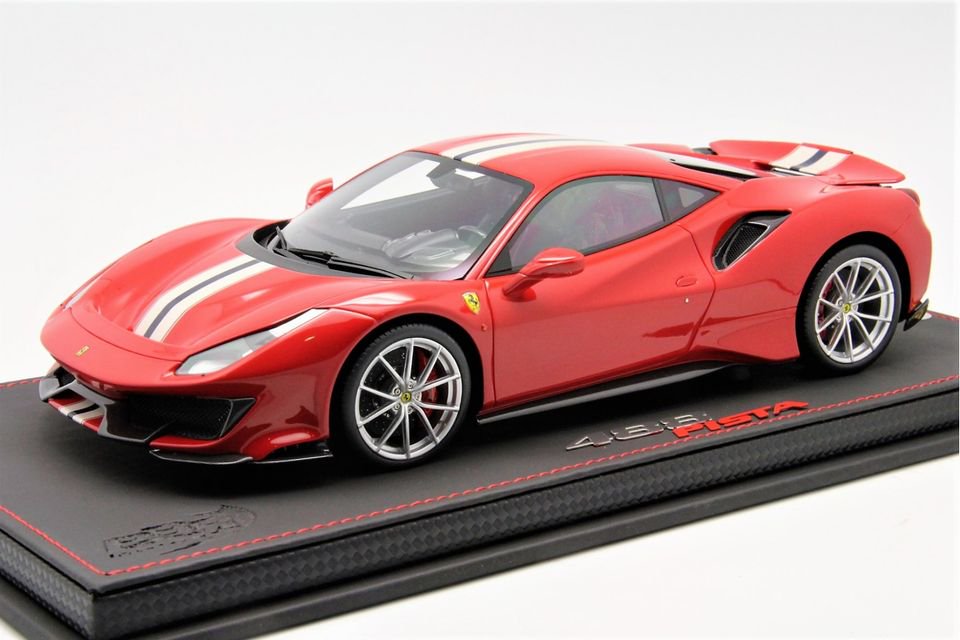 1/18 BBR Ferrari 488 Pista Rosso Corsa 2018 - 【MR BBR MakeUp