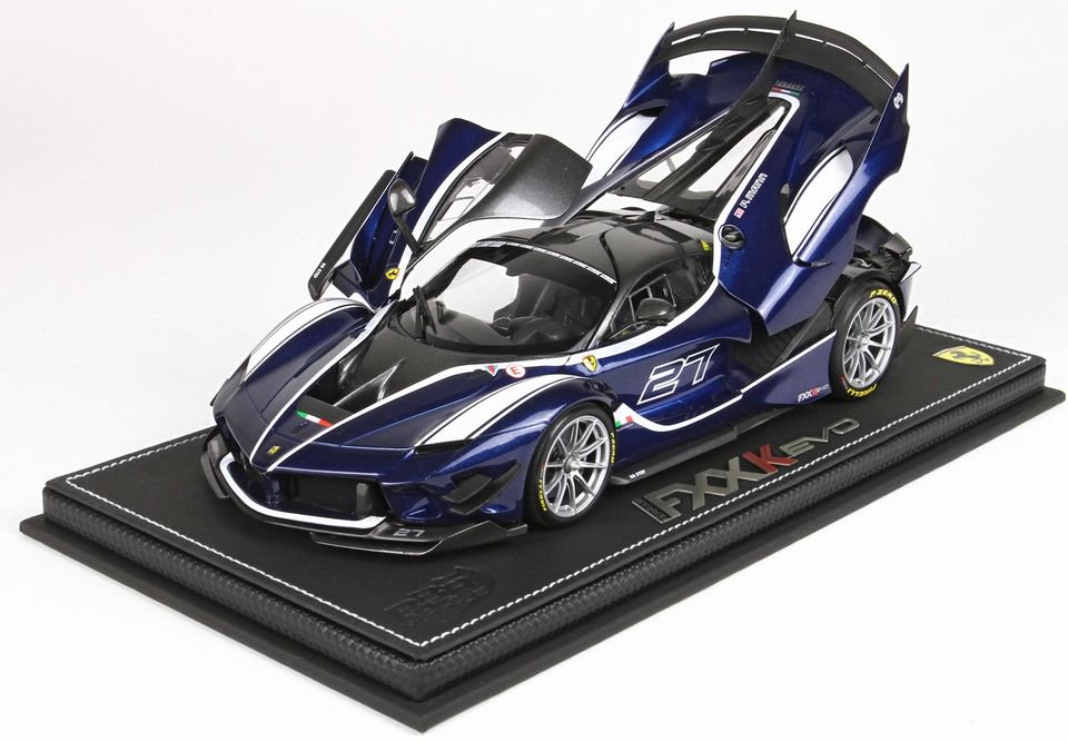 1/18 BBR Ferrari FXXK-EVO DIE CAST Blue Tour De France - 【MR BBR MakeUp  LOOKSMART D&Gなどのミニカー専門店】 ヴェルデ