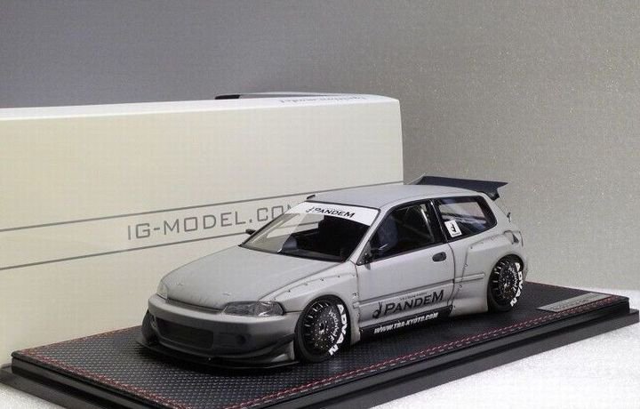 1/18 IGNITION MODEL PANDEM CIVIC EG6 MATTE GRAY 2 - 【MR BBR MakeUp  LOOKSMART D&Gなどのミニカー専門店】 ヴェルデ