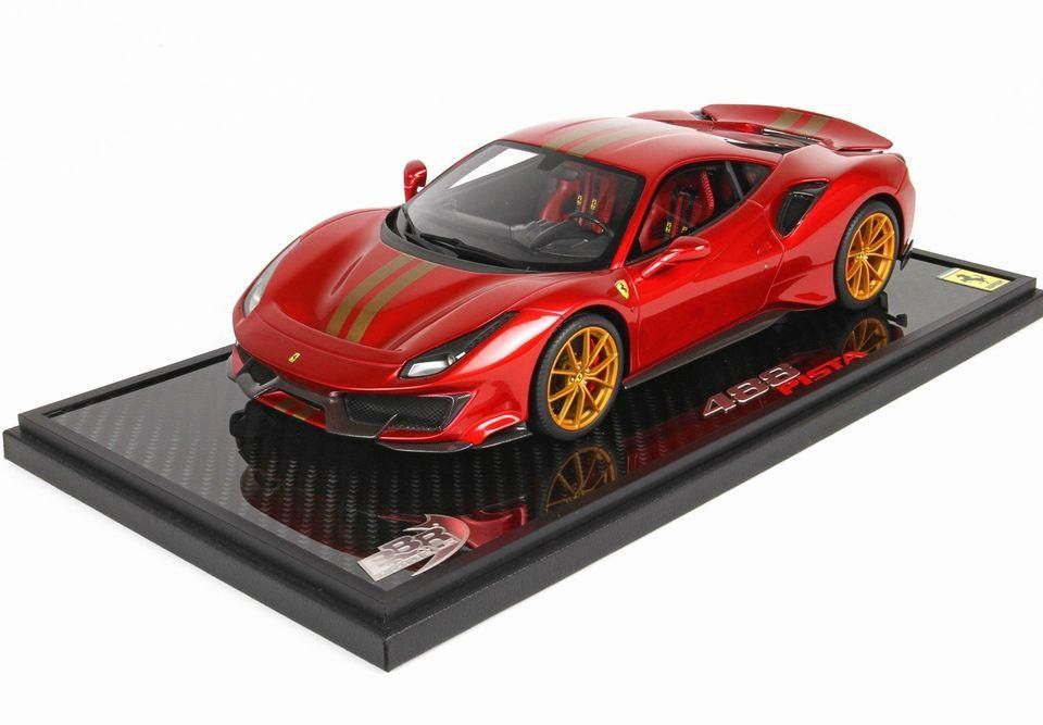 1/18 BBR Ferrari 488 Pista red fire - 【MR BBR MakeUp LOOKSMART D&Gなどのミニカー専門店】 ヴェルデ