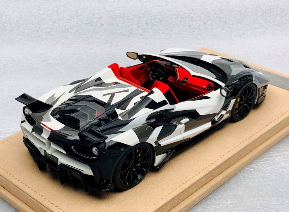1/18 Ferrari 488 Mansory Siracusa 4xx in Matte Red Car #1