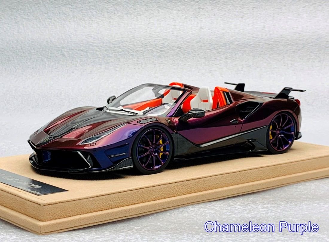 1/18 Mansory Ferrari 4XX Siracusa Spider Chameleon Purple - 【MR 