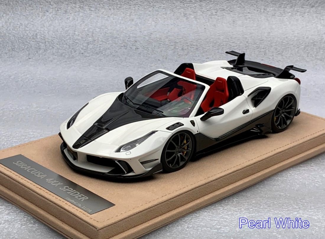 1/18 Mansory Ferrari 4XX Siracusa Spider Peari White - 【MR BBR MakeUp  LOOKSMART Du0026Gなどのミニカー専門店】 ヴェルデ　