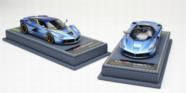 1/43 BBR Ferrari LaFerrari/ Aperta blue Azzurro Supercar set #3 - 【MR BBR  MakeUp LOOKSMART D&Gなどのミニカー専門店】 ヴェルデ