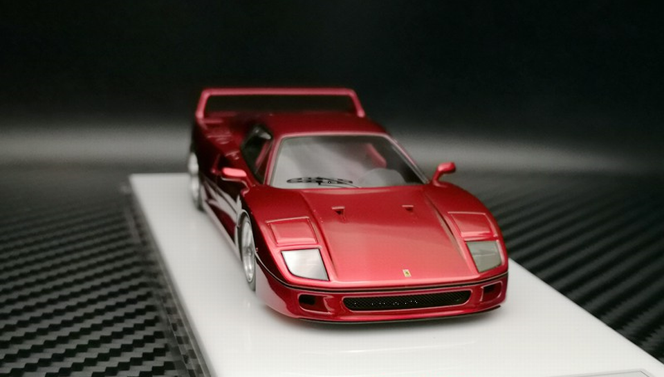 1/43 Scm models Ferrari F40 1990 Metallic Red - 【MR BBR MakeUp