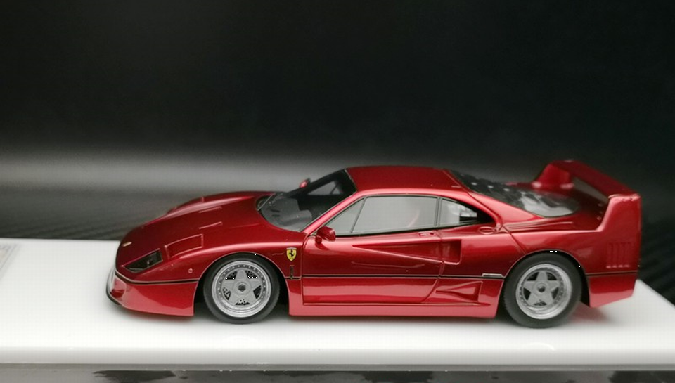 1/43 Scm models Ferrari F40 1990 Metallic Red - 【MR BBR MakeUp