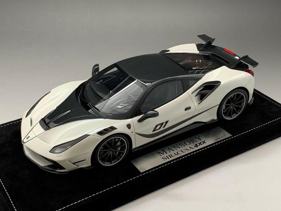 1/18 Ferrari 488 Mansory Siracusa 4xx in Pearl White - 【MR