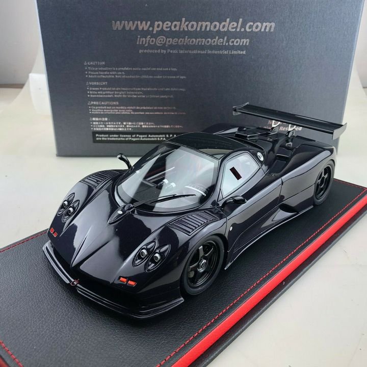 1/18 Peako Pagani Zonda C12 Monza Purple Carbon - 【MR BBR MakeUp LOOKSMART  D&Gなどのミニカー専門店】 ヴェルデ