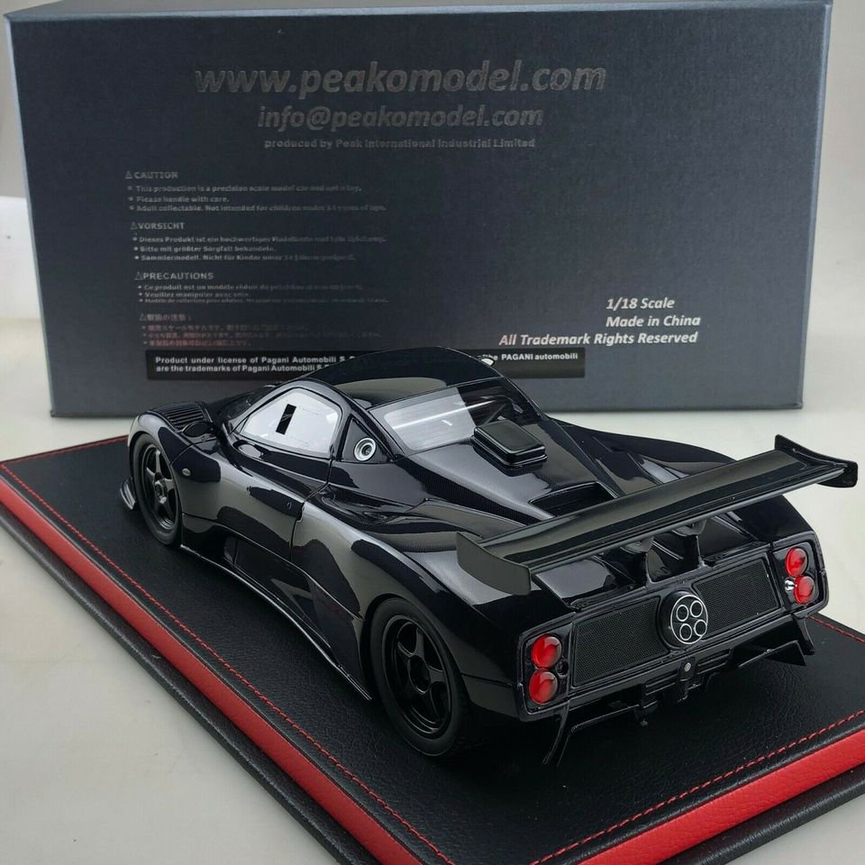 1/18 Peako Pagani Zonda C12 Monza Purple Carbon - 【MR BBR MakeUp LOOKSMART  D&Gなどのミニカー専門店】 ヴェルデ