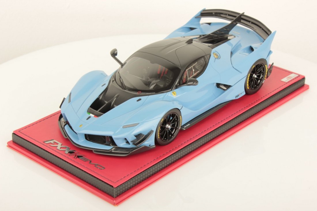 1/18 MR Ferrari FXX-K Evo Baby Blue - 【MR BBR MakeUp LOOKSMART  D&Gなどのミニカー専門店】 ヴェルデ