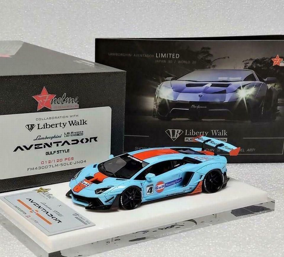 1/43 FUELME MODEL LB Works Aventador 50th GULF - 【MR BBR MakeUp