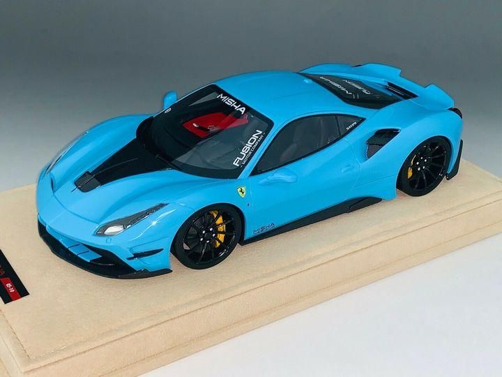 ☆激レア絶版☆世界10台*Misha Designs特注*1/18*Ferrari 488 Coupe