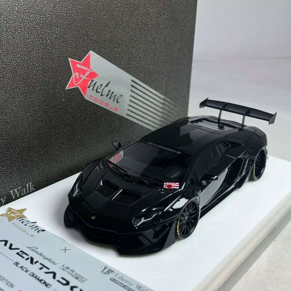 1/43 Fuelme Model LB Works Lamborghini Aventador LP700 2.0 Black Diamond -  【MR BBR MakeUp LOOKSMART D&Gなどのミニカー専門店】 ヴェルデ