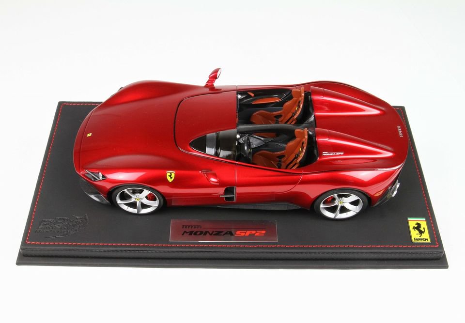 1/18 BBR Ferrari Monza SP2 metallic red Portofino - 【MR BBR MakeUp  LOOKSMART D&Gなどのミニカー専門店】 ヴェルデ