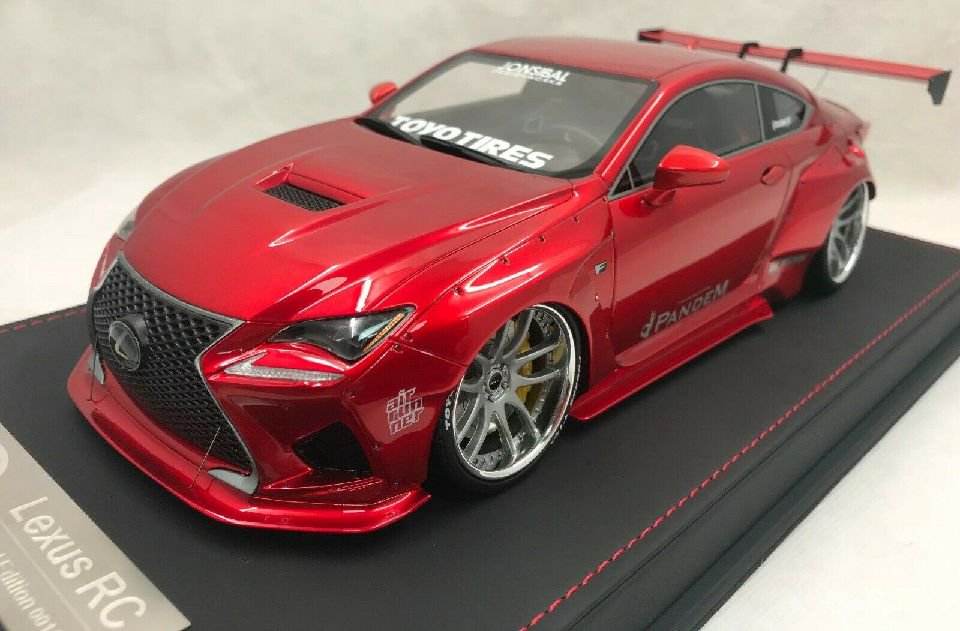 1/18 Toyota Lexus RC Pandem Liberty walk in Gloss Red - 【MR BBR MakeUp  LOOKSMART D&Gなどのミニカー専門店】 ヴェルデ