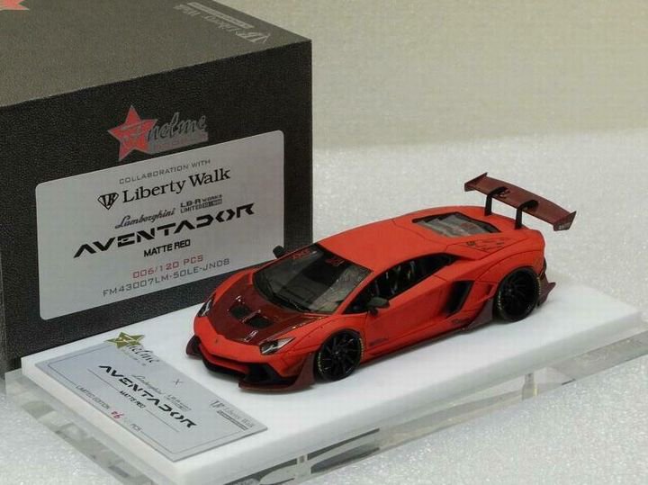 1/43 Fuelme Model LB Works Lamborghini Aventador 50th Limited edition Matte  Red - 【MR BBR MakeUp LOOKSMART D&Gなどのミニカー専門店】 ヴェルデ