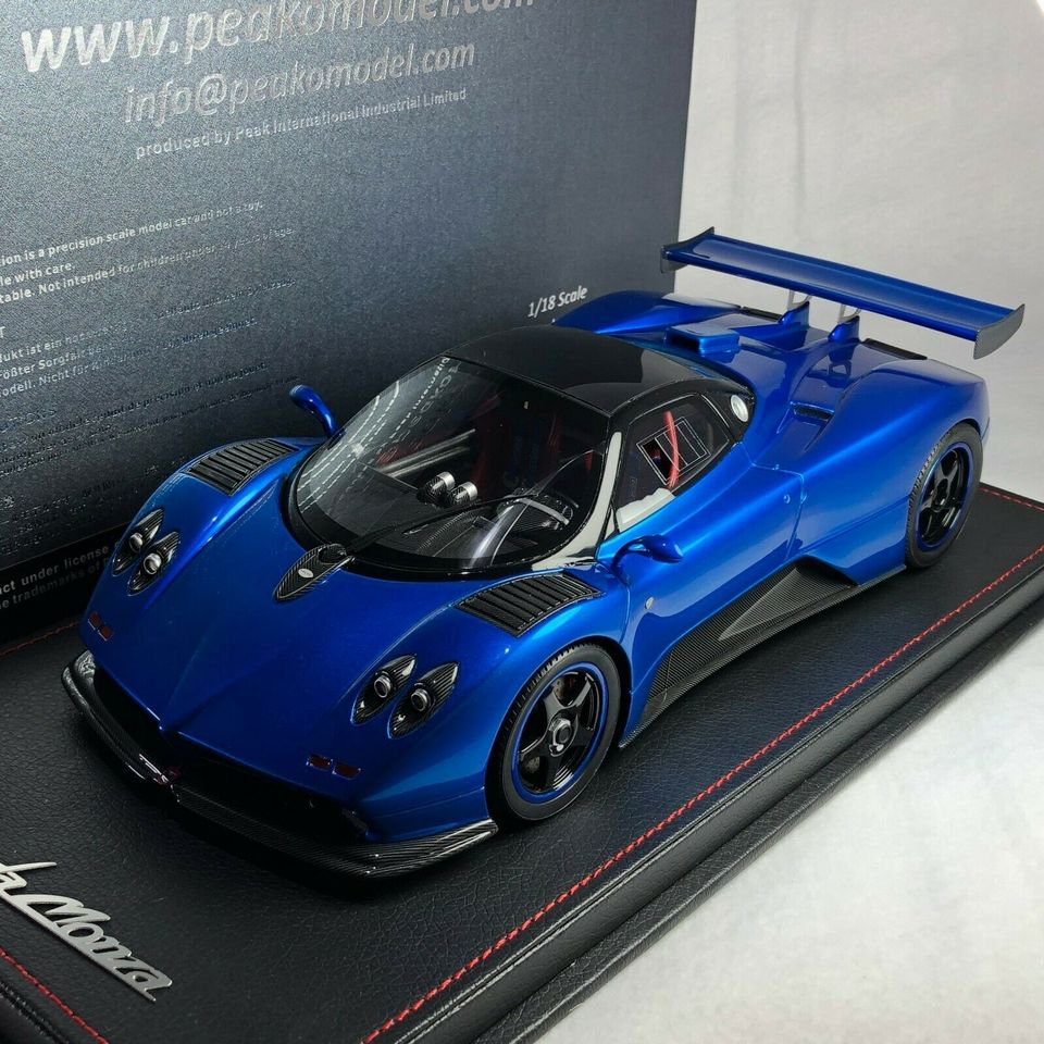 1/18 Peako Pagani Zonda C12 Monza Blue Metallic - 【MR BBR MakeUp LOOKSMART  D&Gなどのミニカー専門店】 ヴェルデ