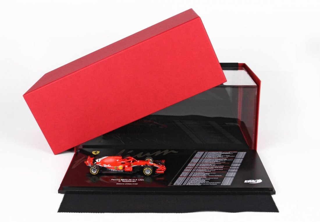 1/43 BBR Ferrari SF71H GP USA Austin 2018 Raikkonen special set - 【MR BBR  MakeUp LOOKSMART D&Gなどのミニカー専門店】 ヴェルデ