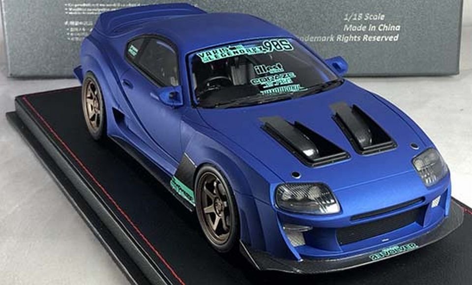 1/18 PEAKO Varis Supreme Supra JZA80, Matte Blue - 【MR BBR MakeUp