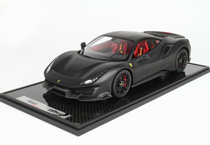 1/12 BBR Ferrari 488 Pista matt black - 【MR BBR MakeUp LOOKSMART