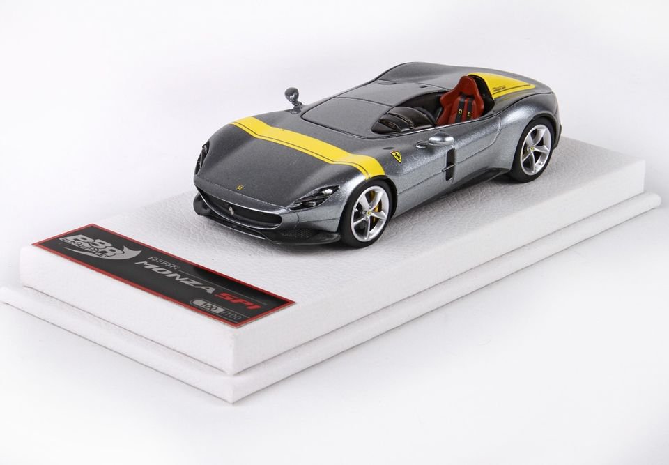 1/43 BBR Ferrari Monza SP1 metal grey - 【MR BBR MakeUp LOOKSMART Du0026Gなどのミニカー専門店】  ヴェルデ
