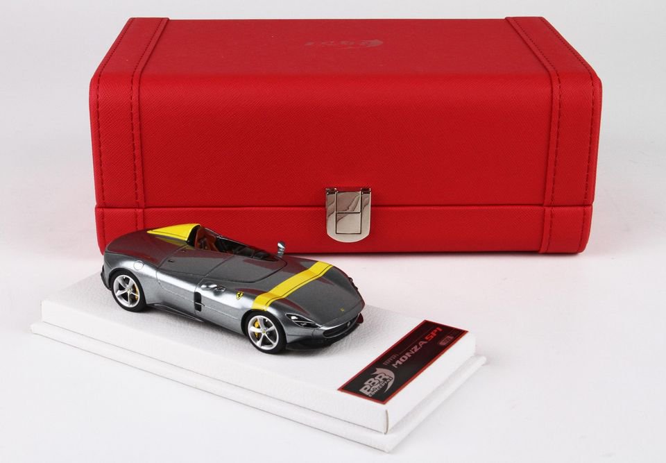 1/43 BBR Ferrari Monza SP1 metal grey - 【MR BBR MakeUp LOOKSMART  Du0026Gなどのミニカー専門店】 ヴェルデ