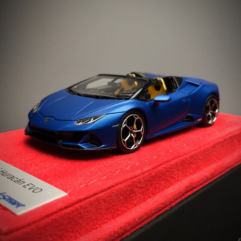 1/43 Looksmart Lamborghini Huracan EVO spyder Matt Blue Aegues - 【MR BBR  MakeUp LOOKSMART D&Gなどのミニカー専門店】 ヴェルデ