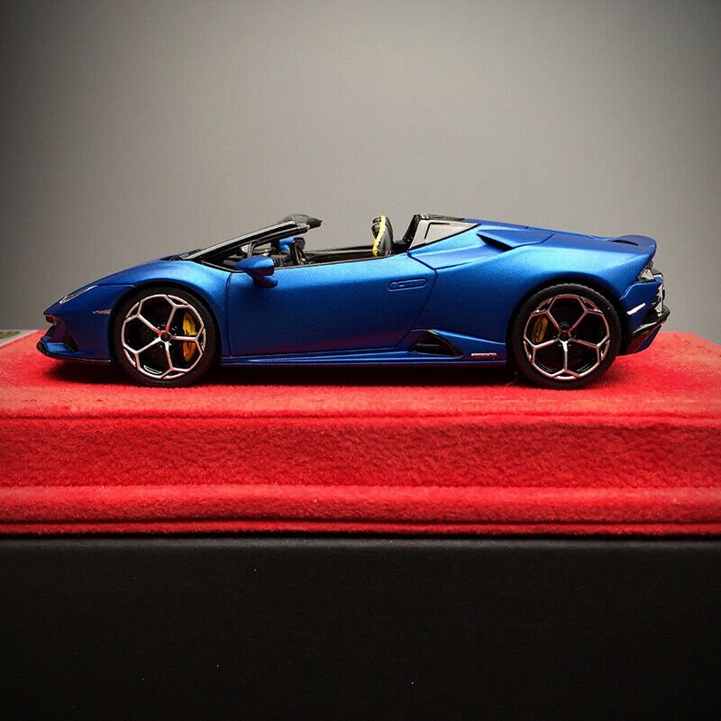 1/43 Looksmart Lamborghini Huracan EVO spyder Matt Blue Aegues - 【MR BBR  MakeUp LOOKSMART D&Gなどのミニカー専門店】 ヴェルデ