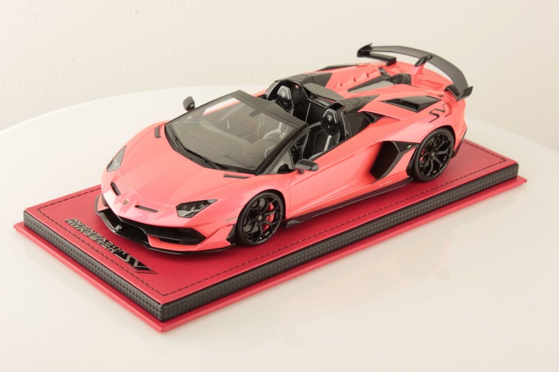 1/18 MR Lamborghini Aventador SVJ Roadster Metalilc Pink - 【MR BBR MakeUp  LOOKSMART D&Gなどのミニカー専門店】 ヴェルデ