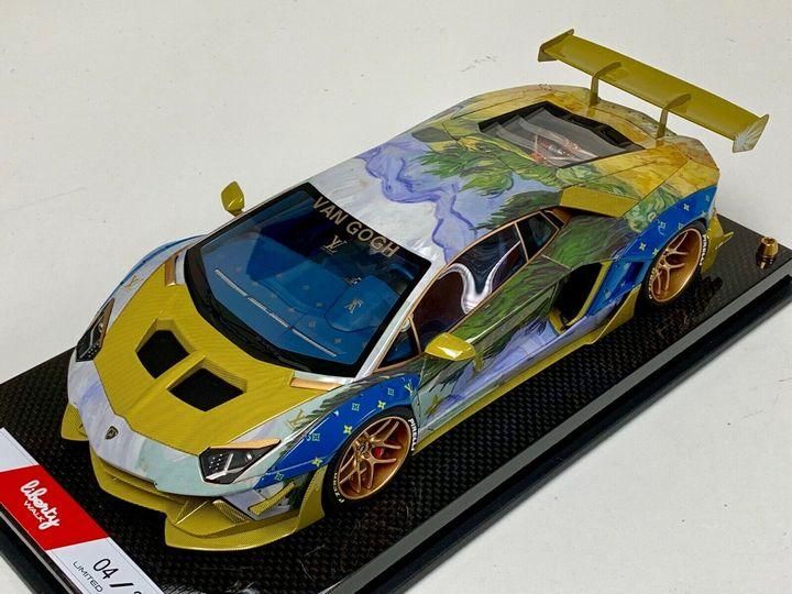 1/18 LB Lamborghini Aventador Van Gogh Louis Vuitton - 【MR