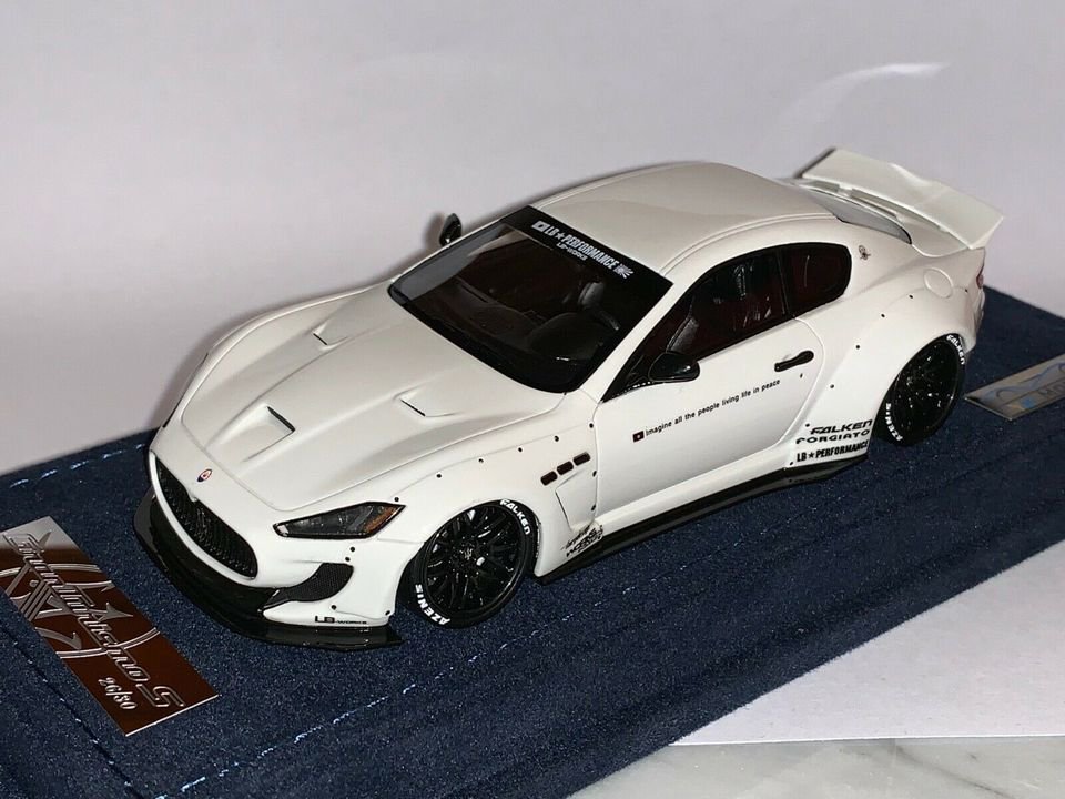 1/43 YM/AB Models Maserati Granturismo Gloss White with a Black 