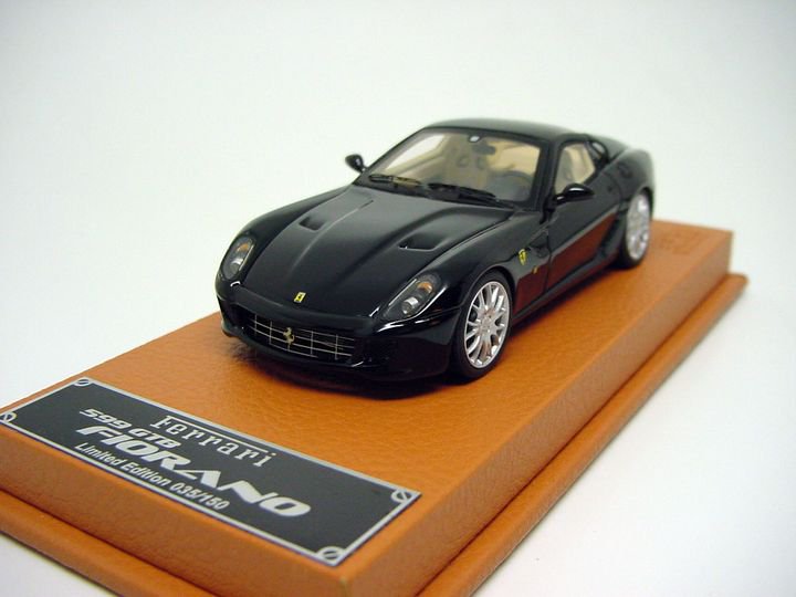 1/43 BBR Ferrari 599 GTB Fiorano 2006 Black - 【MR BBR MakeUp LOOKSMART  D&Gなどのミニカー専門店】 ヴェルデ
