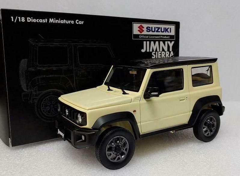 1/18 BM Creations Suzuki Jimny (JB74) Chiffon Ivory Metallic/ Bluish Black  Pearl 3 Top (RHD) - 【MR BBR MakeUp LOOKSMART Du0026Gなどのミニカー専門店】 ヴェルデ