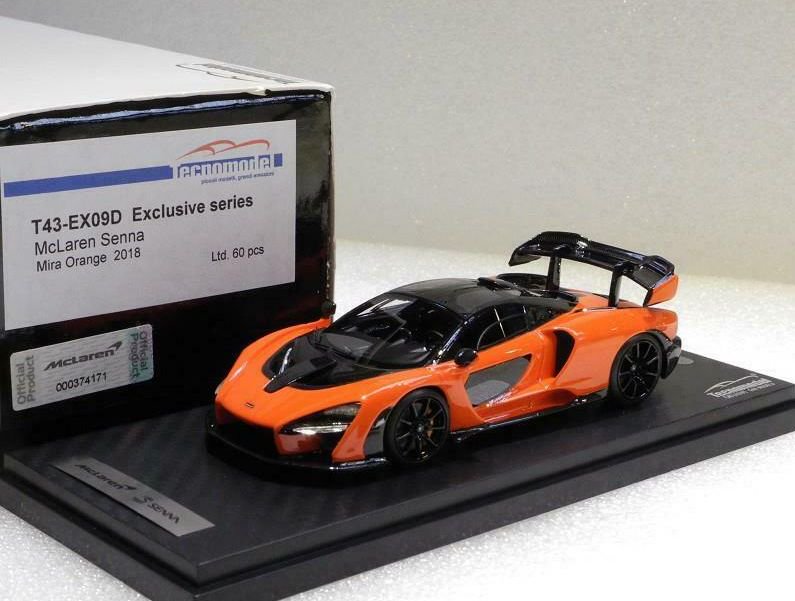 1/43 TECNOMODEL McLaren Senna Mira Orange 2018 - 【MR BBR MakeUp LOOKSMART  D&Gなどのミニカー専門店】 ヴェルデ