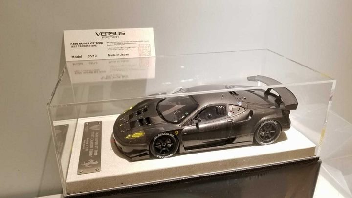 1/18 Versus Ferrari F430 Super GT 2008 Gloss Test Carbon Fibre 