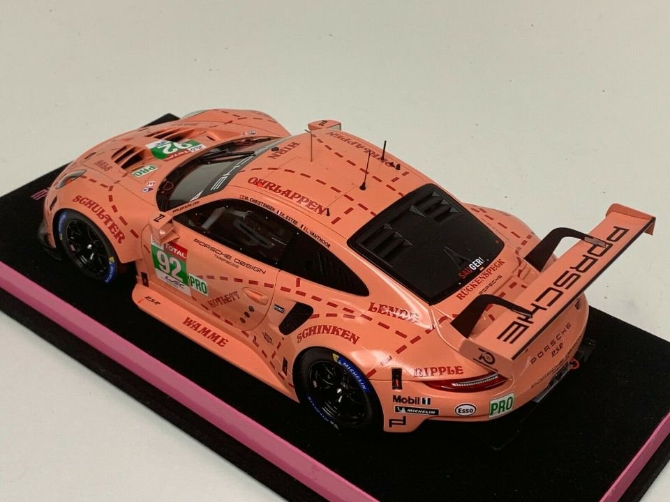 1/18 Spark Porsche 911 RSR winner 2018 Lemans LMGTE Pro Class Pink Pig -  【MR BBR MakeUp LOOKSMART D&Gなどのミニカー専門店】 ヴェルデ