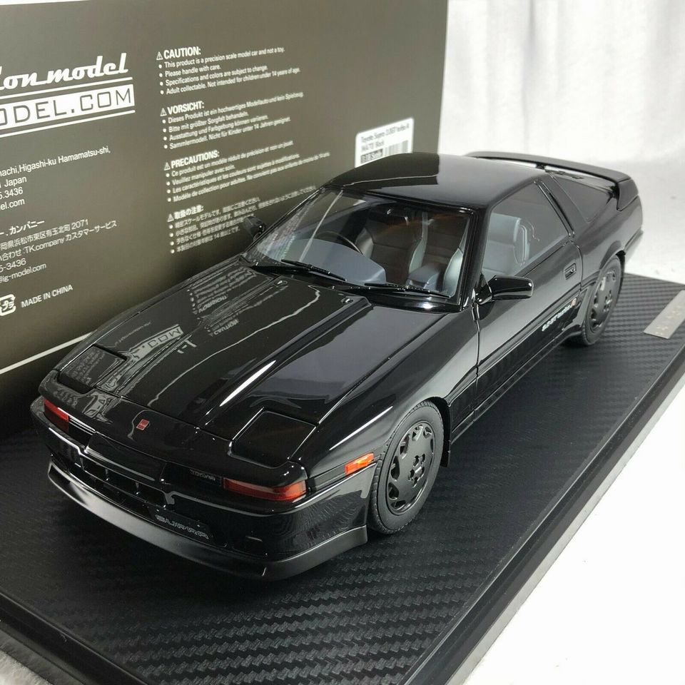 1/18 IG Models Toyota Supra 3.0GT turbo A Black - 【MR BBR MakeUp LOOKSMART  D&Gなどのミニカー専門店】 ヴェルデ