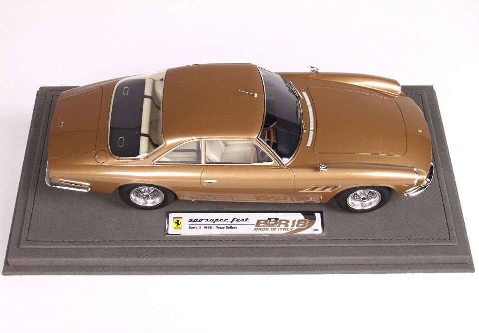 1/18 BBR Ferrari 500 Superfast Serie 2 1965 sn 6679 SF Peter Sellers gold  metal - 【MR BBR MakeUp LOOKSMART D&Gなどのミニカー専門店】 ヴェルデ