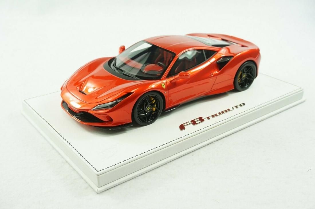 1/18 BBR FERRARI F8 TRIBUTO F1 RED METALLIC DELUXE WHITE