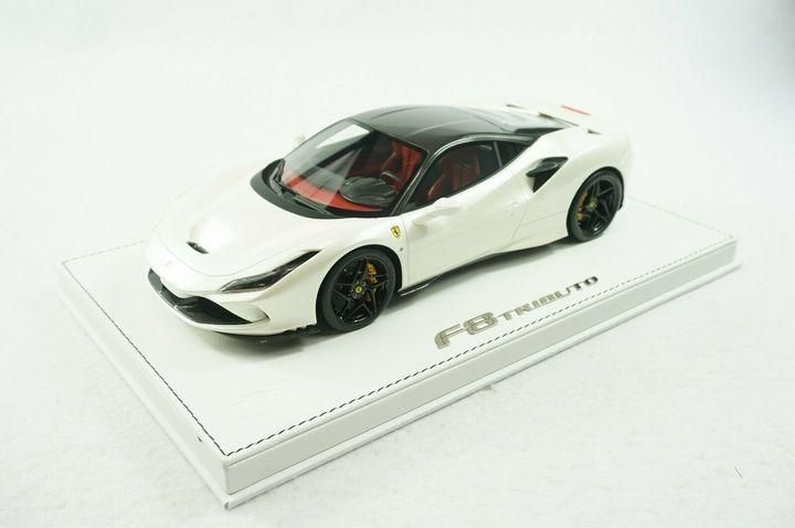1/18 BBR FERRARI F8 TRIBUTO FUJI WHITE/CARBON ROOF DELUXE