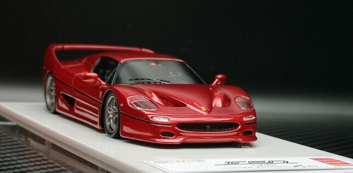1/43 Scm model Ferrari F50 Metallic Red - 【MR BBR MakeUp LOOKSMART  D&Gなどのミニカー専門店】 ヴェルデ