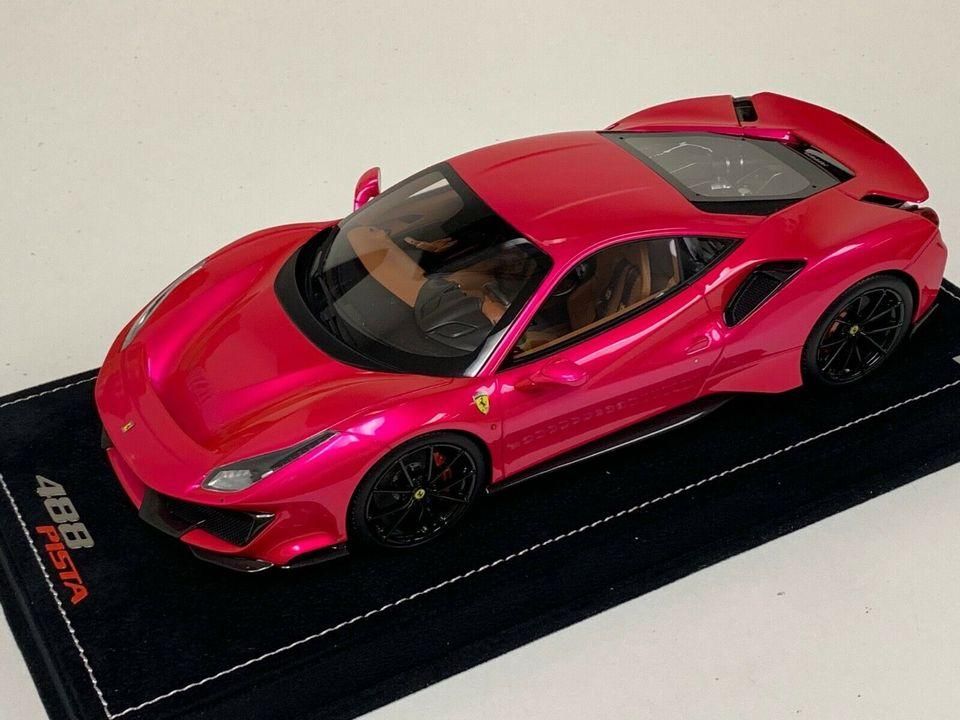 1/18 MR Ferrari 488 Pista Coupe Flash Pink - 【MR BBR MakeUp